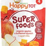 Happy Family happy tot Purees – Apple & Butternut Squash + Super Chia – 4.22 oz – 8 pk