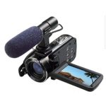 Full HD Digital Video Camera with External MIC, Model HDV-Z20 (Includes 8GB SD Card as a Free Bonus!) – Digital Camcorder with Professional Camera Mounted Shotgun Boom Microphone