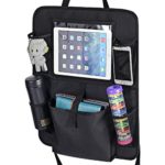 Back of Seat Organizer, MaidMAX Backseat Organizer/Protector with Touch Screen Pocket for Android & iOS Tablets & 5 Pockets for Baby, Kids, Travel Accessories