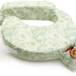 My Brest Friend Inflatable Travel Nursing Pillow in Green Paisley