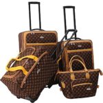 American Flyer Luggage Signature 4 Piece Set, Chocolate Gold, One Size
