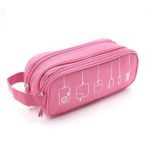 Kitron(TM) Universal Cable Cord Holder Organizer / Electronics Accessories Bag Healthcare & Grooming Kit USB Drive Shuttle-an All in One Travel Organizer (Pink)