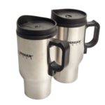 Wagan EL2227-1 12 Volt Heated Travel Mug – Set of 2