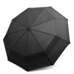 EEZ-Y Compact Travel Umbrella w/ Windproof Double Canopy Construction – Auto Open Close