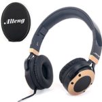 Active Noise Cancelling Headphones Stereo Headphones with Inline Mic for Smartphones Laptop PC,Folding and Lightweight Travel Headset With Carrying Case – Black