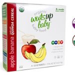 8x Organic Apple Banana Infant & Baby Cereal Travel Packs w/ Naturally Occurring Omega 3, 6, 9 Protein, Iron, Magnesium, B2. Easiest First Foods to Digest. By WutsupBaby – 4oz (8 pack x 0.5oz)