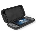 Maxboost Nintendo Switch Travel Case, Protective Hard Case with 10 Game Cartridges Slots Holder, Double Zipper Design, Soft Padded Divider Card Bag Case for Nintendo Switch (Black)