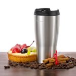 Y.S.T TRAVELERS Premium Tumbler: Double Wall Vacuum Insulated Travel Mug, Hot and Iced Coffee Thermal Cup, Leak-Proof Locking Lid with Stainless Steel Straw and Cleaning Brush Included