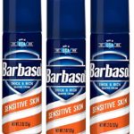 Barbasol Shave Cream Sensitive Skin Travel size 2 oz (Pack of 3)