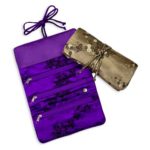 Jewelry Roll Clutch Large – Silk Brocade