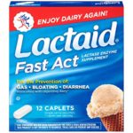 Lactaid Fast Act Lactose Intolerance Relief, Lactase Pills, 12 single-dose Travel Pouches