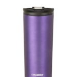 Costablue Vacuum Insulated Stainless Steel Travel mug , 16 Oz Easy to clean and leak proof lid, Color Matte purple
