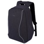 Kopack Anti Theft Travel Backpack Laptop Back Pack Lightweight ScanSmart TSA Friendly Cool Black for up to 16 most 17 inch