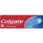 Colgate Cavity Protection Fluoride Toothpaste, Great Regular Flavor, Travel Size TSA Aproved, 1 Ounce (Pack of 8)