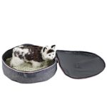 Petsfit 3.9”H15.3”W15.3”L Portable Travel Cat Litter Pan Foldable, Light Weight and Easy Cleaning