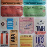 Wafer Travel Tags 1 ~ Edible Wafer Paper Sheet ~ BUY TWO GET THIRD FREE!