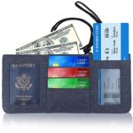 Travel Wallet Neck Pouch RFID Blocking Premium Safe & Reliable Holder Organizer for Money Passport, Credit Card and Document