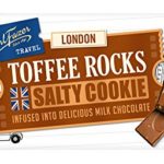 2 Bars x 130g of Karl Fazer – Travel – London – Toffee Rocks Salty Cookie (Finland)