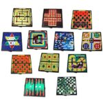 Mini Magnetic Board Games – Set Of 12 Individually Packaged Travel Games – Checkers Chess Solitaire Tic Tac Toe And Much More