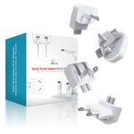 Universal Apple Macbook Travel Adapter Kit | Genius International Plug Charger Adapter | All-In-One World Kit For US, UK, EU, AU, China, Africa & More | Overcharging Protection For Your Laptop
