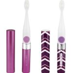 Cenoire Eluo 2 Pack Slim Sonic Travel Toothbrush – Bundles (Lavender & Chevron)