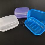3PC Soap Dispenser Dish Case Holder Container Box for Bathroom Travel Carry Case