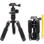 Koolehaoda Travel Portable H-50 Mini Tripod Compact Desktop Macro Mini Tripod With Ball Head For DSLR Camera Canon Nikon (H-50)