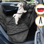 Dog Car Seat Cover for Cars, Trucks and SUVs | Premium Quality Hammock, Waterproof, Scratch Proof, Non-Slip, Durable Material | Pets Seat Covers by GloBal Pet + Bonus Dogs Seat Belt and Travel Bowl