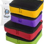 4 Travel Packing Cubes For Luggage Organizer / Suitcase + 6 Toiletry and Laundry Organizers