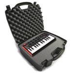 STUDIOCASE Recording Equipment Travel Hard Case w/ Customizable Foam fits Alesis SR18 and SR16 Drum Machines ,25 Key Mini Akai Professional MPK Midi Controller and Accessories