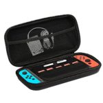 JOJOO Nintendo Switch Protector Case Hard Shell Carrying Bag Travel Case for NS Consoles, Black HM029B