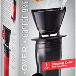 Melitta Coffee Maker, Single Cup Pour-Over Brewer with Travel Mug, Black (Pack of 2)