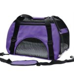 Pet Cuisine Breathable Soft-sided Pet Carrier, Cats Dogs Travel Crate Tote Portable Handbag Shoulder Bag Outdoor Purple M