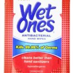 Wet Ones Antibacterial Hand  Wipes Travel Pack, 15-Count (Pack of 12)(colors may vary)