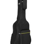41 Inch Waterproof Oxford Acoustic Guitar Bag Durable Padded Gig Bag 2-Pocket Dual Adjustable Shoulder Straps Guitar Backpack Zippered Guitar Cover Case Storage Bag for Dust-proof Transport Travel