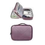 BUBM Travel Gadget Organizer Bag Digital Versatile Case Electronics Accessories Storage Bag – Purple