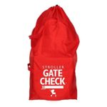 J.L. Childress Gate Check Bag For Standard and Double Strollers, Red
