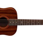 Dean FLY MAH Flight Series 3/4 Size Travel Acoustic Guitar, Mahogany