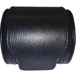 Single Travel Watch Case – Black – Faux Leather