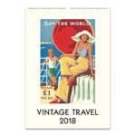 Cavallini Papers Vintage Travel 2018 Wall Calendar