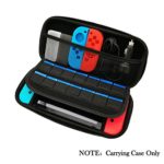 FastSnail Carry Case, Protective Hard Portable Travel Case for Switch Console and Accessories Black