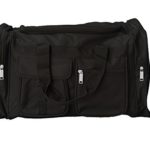 20″ Black Travel Duffle w/ 2 Front Pockets