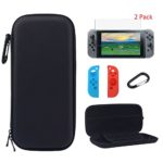 Yztree Nintendo Switch Carrying Game Traveler Deluxe Travel Case with Screen Protector for Nintendo Switch 2017