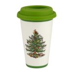 Spode Christmas Tree Travel Mug with Silicone Lid