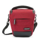 BAGSMART Digital SLR / DSLR Compact Camera Shoulder Bag, Holster Camera Case (Red)