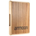 ammoon Compact Travel Cajon Flat Hand Drum Persussion Instrument 31.5 24.5 4.5cm