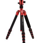 MeFOTO Classic Aluminum Globetrotter Travel Tripod/Monopod Kit – Red (A2350Q2R)