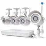 Zmodo 8CH Wireless Security Camera System – 1080P HDMI NVR with 500GB Hard Drive, 4 x 720P HD Indoor/Outdoor Wireless Cameras Night Vision – WiFi Easy Installation No Video Cables Needed