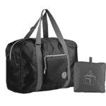 Wandf Foldable Travel Duffel Bag Luggage Sports Gym Water Resistant Nylon