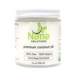 Centrifuge Extracted 100% Organic Raw Extra Virgin Coconut Oil by Nana Solutions | For Cooking, Skin Care, Hair Care, & Oral Hygiene | Travel Size 3.4 oz